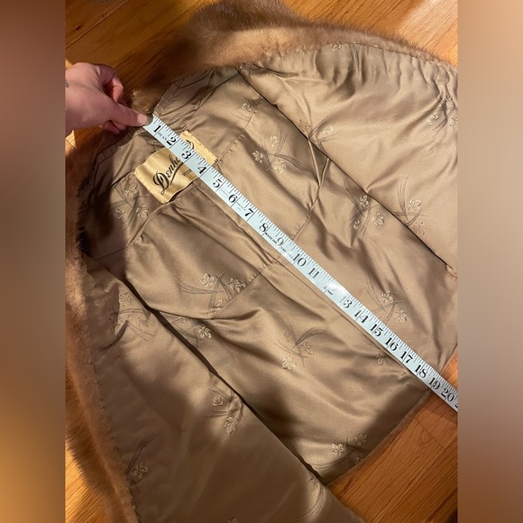 Stunning Vintage Denholm’s Brown Mink Fur Stole / Cape 1940s-1950s - Picture 9 of 12